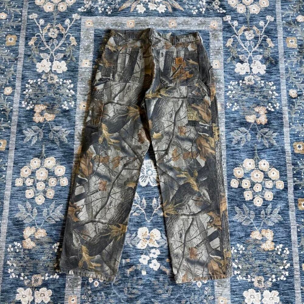 Vintage carhartt camo pants size